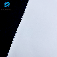 Tissu Polydex en polyester et élasthanne extensible respirant 250 g/m² blanc mat pour sublimation, tricot côtelé, idéal pour les vêtements de cyclisme
