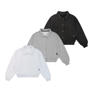 Chaqueta unisex para mujeres, niñas y adolescentes en tejido suave tipo sudadera con ajuste de talla grande para ropa de calle. - Product Image 6