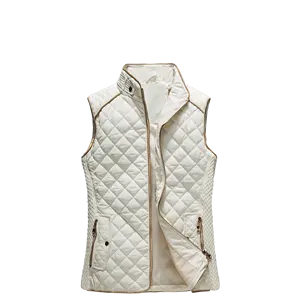 Wholesale Woman Quilted Vest Lady Sleeveless Jacket Puffer Vest