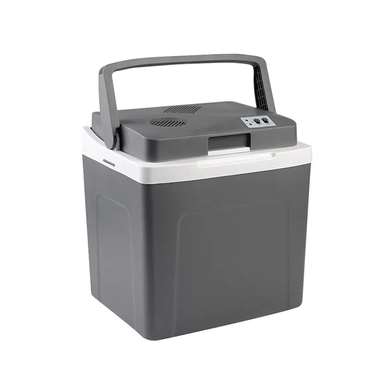 Enfriador de coche ecológico, caja de refrigeración de 25L, CA de 230V, CC de 12V, portátil, para camping, picnic, eléctrico