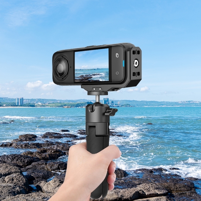 PULUZ Camera Accessories L Shape Holder Vertical Horizontal Shooting Release Metal Bracket Tripod Mount Adapter for Insta360 X4