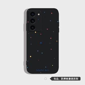 Coque de téléphone portable en silicone liquide Rubik's Cube à bords droits, simple et adaptée pour Samsung s23plus note20ultra A73/A03S - Product Image 2
