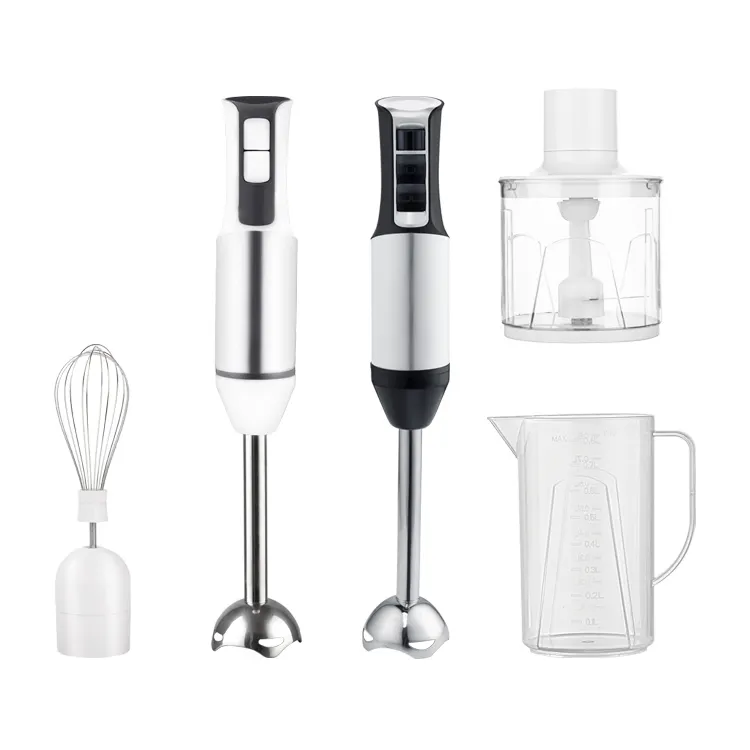Home Electric Healthy Fresh Vegetable Fruit Juice Mixer with Mixing Cup Chopper Whisk Smoothie Portable Hand Stick Blender