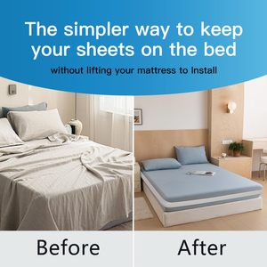 Sangles de maintien pour draps, sangles élastiques pour draps-housses, sangles de matelas pour maintenir les coins en place, pour matelas double/grand - Product Image 2