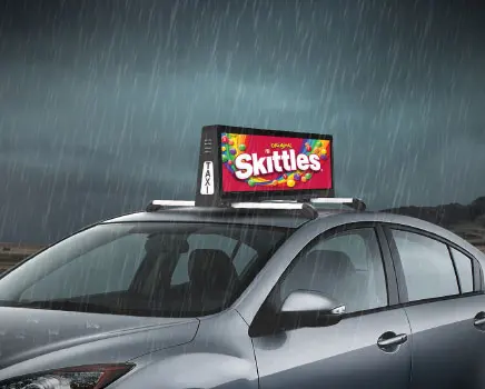 Açık hava reklam işareti iki çift taraflı 4g wifi p2.5 p3 p4 p5 led ekran araba çatı taksi üst led ekran