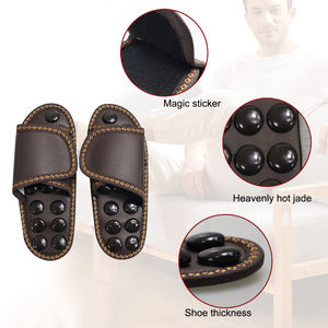 Bestseller Akupressur-Massagepantoffeln mit Turmalin-Jadestein zur Linderung von Fuß- und Fersenschmerzen, Indoor-Fußmassageschuhe - Product Image 5