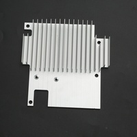Radiateur en aluminium série 6000 sur mesure OEM, dissipateur thermique fraisé CNC, profil extrudé avec services de découpe et d'usinage