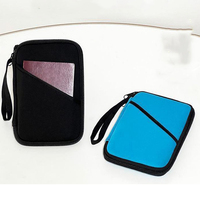 Porte-passeport en néoprène avec logo personnalisé, étanche, antivol, porte-cartes de voyage pour un usage quotidien et à l'aéroport