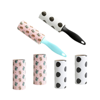 Rouleau anti-peluches portable JUCHI, 30 feuilles réutilisables, adhésif puissant, outil de nettoyage ménager