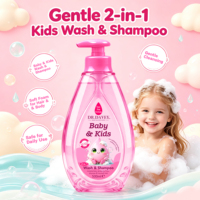 DR.DAVEY Shampooing et Gel Douche 2 en 1 pour Enfants Nettoyage Doux 500ML
