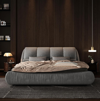 Prix de gros, lits king-size et queen-size de haute qualité, meubles de chambre à coucher modernes de luxe de style italien pour la maison