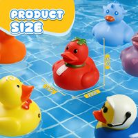 Mini canards en caoutchouc promotionnels en vrac, assortiment multi-types, canards flottants pour Jeep, jouets de bain pour enfants, cadeaux de fête