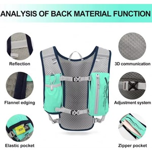 Échantillon gratuit : Gilet d'hydratation réfléchissant léger pour marathon, trail, cyclisme et entraînement - Product Image 4