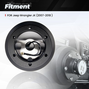 Volante 171H y Adaptador de Cubo de Volante para Jeep Wrangler 2007-2018, Kit de Actualización de Aleación de Aluminio Negro - Product Image 4