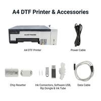 Impresora Digital de Etiquetas A4 DTF Mini, Máquina de Impresión de Pegatinas Rollo a Rollo para Camisetas