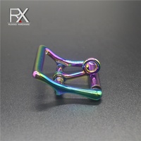 Boucle à ardillon personnalisée en alliage de zinc de couleur arc-en-ciel sans nickel Boucle de ceinture réglable en métal avec languette pour fermoir de sac à vêtements