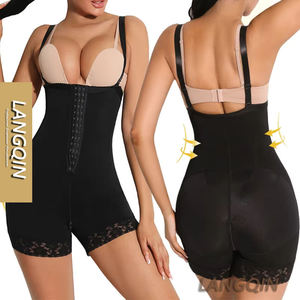 Langqin Body gainant intégral pour femme, amincissant, contrôle du ventre, fermeté post-chirurgie, respirant, écologique - Product Image 1