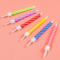 Fabricant de bougies d'anniversaire Dia7.8 * H80mm bougie de gâteau d'anniversaire en spirale pour cupcakes