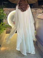 Sharut Grossiste Robe Femme Musulmane Modeste pour Soirée Aïd Ramadan Élégante Magnifique Caftan Perlé Scintillant Abaya Noire Ensemble 2 Pièces