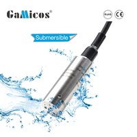 Capteur de niveau de liquide submersible GLT500 0-200m Transmetteur de niveau de réservoir d'eau, sortie 4-20mA RS485, acier inoxydable 316L, IP68