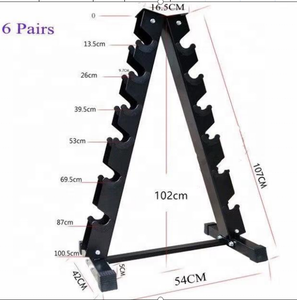Set di Manubri Esagonali con Rastrelliera, Allenamento di Forza, Manubri Regolabili in Gomma con Testa Triangolare e Rotonda, Rastrelliere per Palestra - Product Image 4