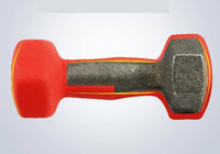 Haltère d'entraînement de musculation en fonte solide enduit de plastique hexagonal coloré spécial