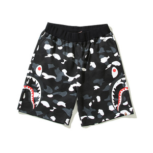 Pantalones Cortos Casuales Juveniles de Algodón Puro con Estampado de Tiburón Luminoso, Entrega Inmediata Transfronteriza, con Cordón Ajustable - Product Image 4