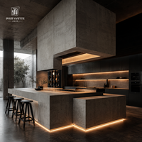 Mobile da Cucina Pieghevole Moderno in Acciaio Inossidabile Personalizzato con Facile Installazione per Ristrutturazioni Residenziali Costiere