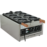 Machine à gaufres électrique/gaz à quatre grilles, en acier doré, pour gaufrettes, pain et fromage, automatique, pour la cuisine et la préparation de snacks