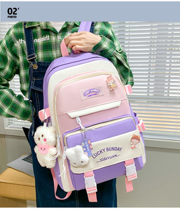 2025 Bags Kids <strong>Backpack</strong> Children'S for Girls Teens High Quality Bag Set <strong>Black</strong> <strong>Backpack</strong> for <strong>School</strong> Girls 13 - Product Image 5