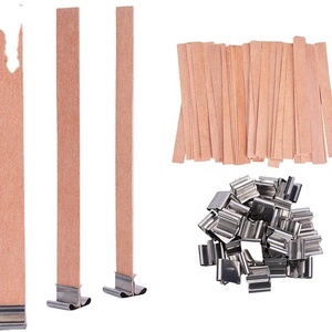 Winby thân thiện với môi duy nhất bằng gỗ nến bấc đa kích thước tự nhiên không khói với sắt đứng cho Diy đậu nành sáp nến làm - Product Image 2