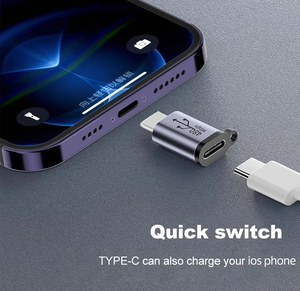 Çoklu USB tip C adaptörü alüminyum alaşım tipi C USB-C erkek veri transferi USB 2.0 dişi adaptör OTG fonksiyon konektörü - Product Image 5