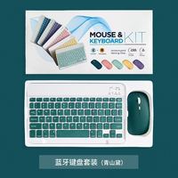 Ultradünne 10-Zoll Wiederaufladbare Kabellose Tastatur-Maus-Kombination Schlank für BT+2.4G Dual-Modus Mini-Design 78 Tasten Standard 1200 DPI Lagernd