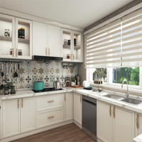 Armoires de cuisine modulaires modernes de luxe YALIG avec design écologique, charnières, évier, robinet et accessoires