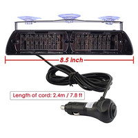 Luces de Advertencia Universales para Automóviles, 16 SMD, 12 V, Impermeables, Luces de Emergencia Intermitentes para Tablero