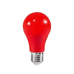 หลอดไฟ LED สีแดง A60 E27 3w ไฟตกแต่งสำหรับงานแต่งงานที่บ้าน เทศกาลต่างๆ ฐานอลูมิเนียมเคลือบพลาสติก - Product Image 1