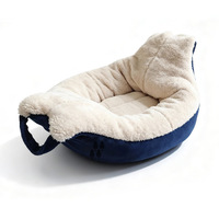 Coussin Nid pour Animaux de Compagnie en Forme de Bateau avec Poignée, en Peluche Épaisse, Portable, pour Petits et Moyens Animaux – Vente en Gros OEM