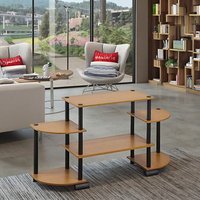 Mueble de TV Moderno de Alta Calidad para Sala de Estar, Consola Multimedia con Almacenamiento y Vitrina, Mueble Duradero para el Hogar