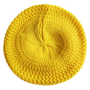 Béret pour enfant, chapeau tricoté pour bébé fille, chapeau en tricot d'artiste français, béret tricoté chaud à la mode pour petite fille - Product Image 6