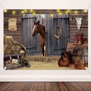 Toile de fond photographique personnalisable avec imprimé vache marron « Mon premier <span class=keywords><strong>Rodeo</strong></span> », bannière de fête western cowboy - Product Image 4