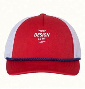 Casquette Trucker en Mousse 5 Panneaux Tendance pour Hommes, Style Hip-Hop, Logo Personnalisé Brodé, Casquette de Sport pour la Plage et les Performances – Vente en Gros - Product Image 1