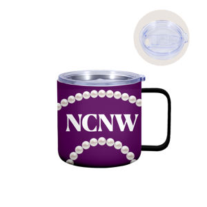 Tazza da Caffè Isolata in Acciaio Inox ZPB Gift Zeta Phi Beta 1920, 14oz con Manico, Lettere Greche della Confraternita, Tumbler Personalizzato - Product Image 5