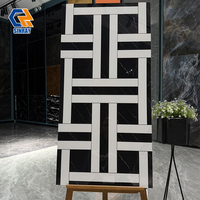 Carreaux de porcelaine imitation pierre, brillants, antidérapants, antibactériens, résistants aux acides et à l'usure, texture imitation pierre, 600x1200mm, 9mm