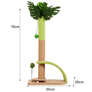 كرة معلقة ، شجرة القط ، مع حبل سيزال ممتاز للقطط الداخلية - Product Image 3