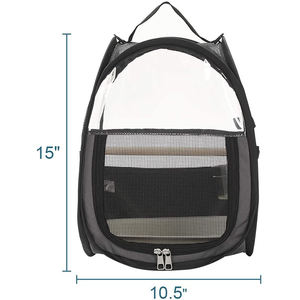 PVC şeffaf kuş taşıyıcı kafes taşınabilir <span class=keywords><strong>Pet</strong></span> kuşlar papağan seyahat çantası - Product Image 2