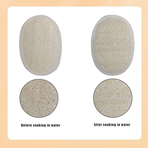 Optimal <b>Power</b> Double-Sided Natural Bath Towel with Modern Flower-Design Loofah Scrubbing <b>Brush</b> Comfortable Bath Experience - Product Image 5