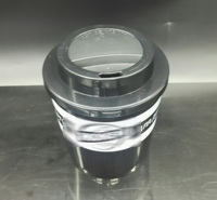 Tasse à café en plastique, Double paroi, réutilisable, 20 ml, 6oz, avec couvercle, tasse à café en plastique, pour boire