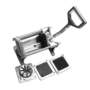 เครื่องตัดมันฝรั่งอเนกประสงค์แบบใช้มือ สำหรับใช้ในเชิงพาณิชย์และในบ้าน เครื่องหั่นแตงกวาและมันฝรั่ง เครื่องตัดเฟรนช์ฟรายส์ - Product Image 3