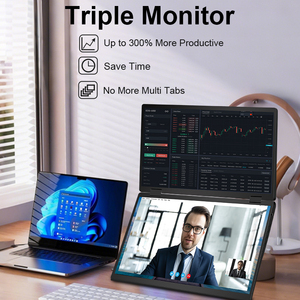 Monitor Portátil Plegable de 16 Pulgadas, 2.5K, IPS QHD 2560x1600, 16:10, Doble Pantalla - Product Image 3