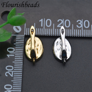 Vente en gros bonne qualité antirouille couleur or naturel vadrouille coquille ovale Shvenzy boucles d'oreilles crochets résultats pour la fabrication de bijoux - Product Image 6